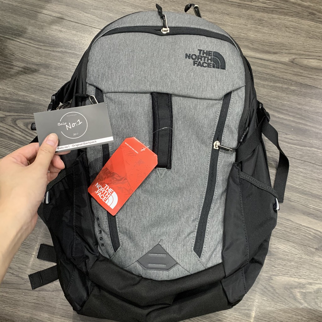 [TẶNG KÈM VỚ] Balo Laptop The North Face Surge New - Black