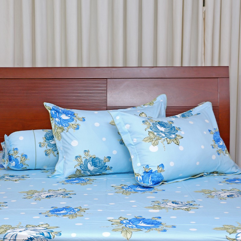 Bộ Chăn Drap Gối Trung Cấp Selena TM 1411 Thắng Lợi (T10-20)