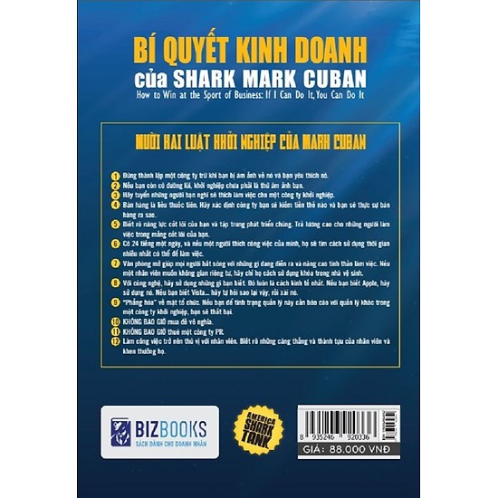 Sách - America Shark Tank: Bí Quyết Kinh Doanh Của Shark Mark Cuban | WebRaoVat - webraovat.net.vn