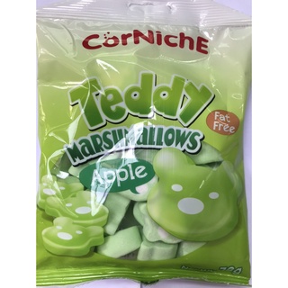 Kẹo Bông Gòn Corniche Vị Táo Apple Teddy Marshmallows (Gói 70g-xanh)