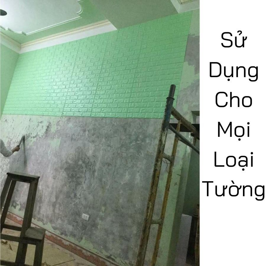 Miếng dán tường giả gạch 3d 70*77 xốp dán tường loại 1