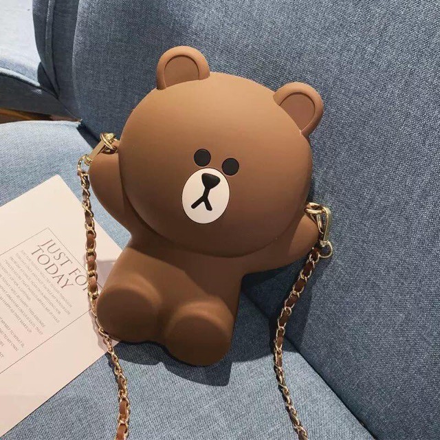 Túi đeo chéo gấu Brown siêu xinh hottrend