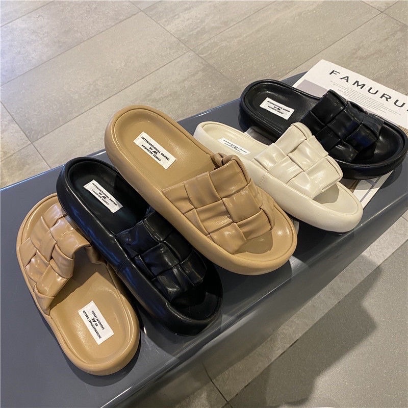 THE2001STORE | Dép Quai Ngang Đế Dày Thời Trang Hàn Quốc