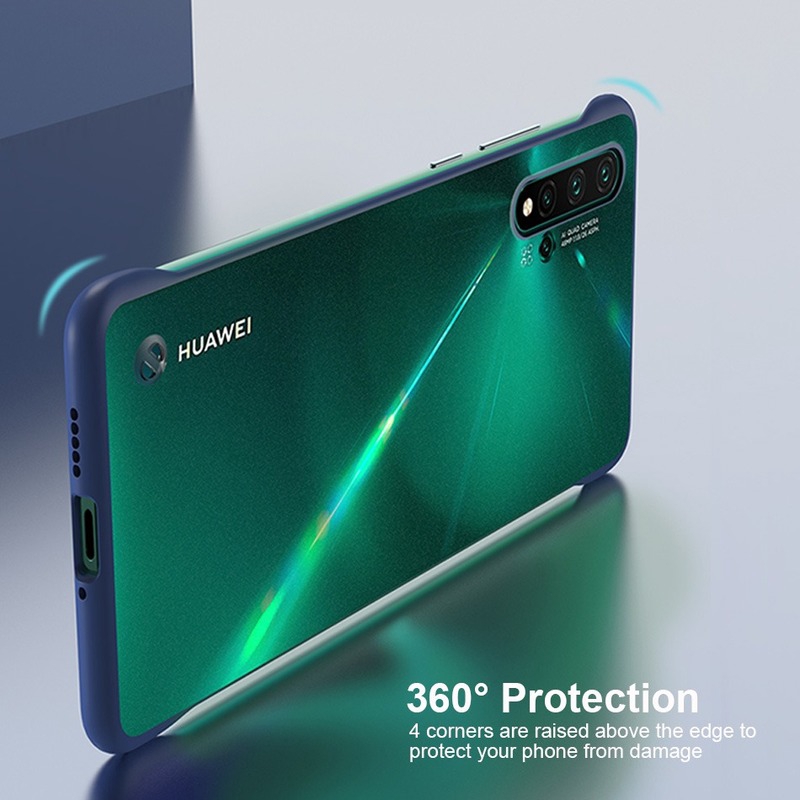 Huawei Nova 7i Case Borderless Design Plastic Phone Case Huawei Nova 7i 7 SE 5T 5 Pro 4e 4 3e 3 3i 2i Nova5T Nova3i Shockproof Back Cover With Metal Ring