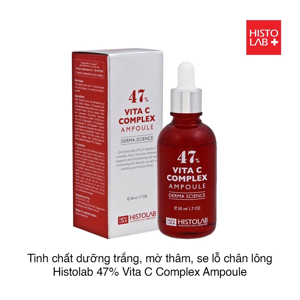 Tinh Chất Trắng Sáng Da,Chống Lão Hóa Histolab Vita C Complex Ampoule 47% Serum