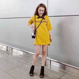 Áo thun nữ cổ nơ form rộng (CÓ ẢNH THẬT)