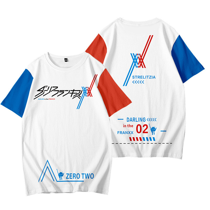 Áo thun tay ngắn in hình nhân vật anime Darling In The Franxx Zero Two 02 nhiều kiểu tùy chọn