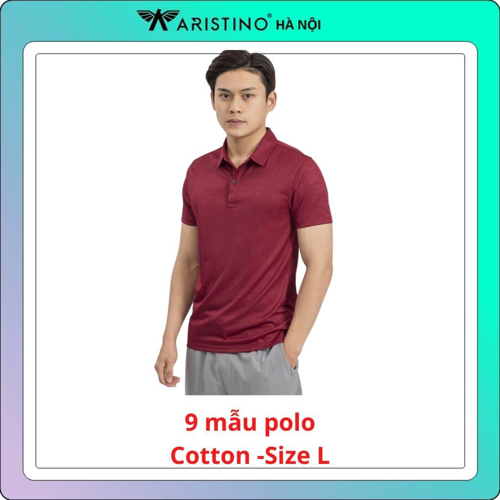 (9 mẫu )Áo polo nam ARISTINO cotton mềm mát -slim(size L từ 65-72 kg)