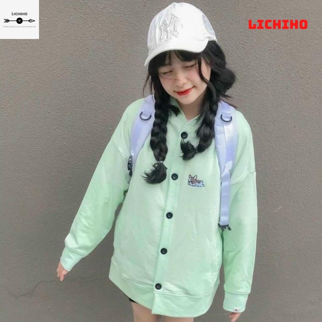 Áo khoác nỉ cardigan PUPPY LAZY AKN03 LICHIHO  hottrend mềm mịn giá rẻ