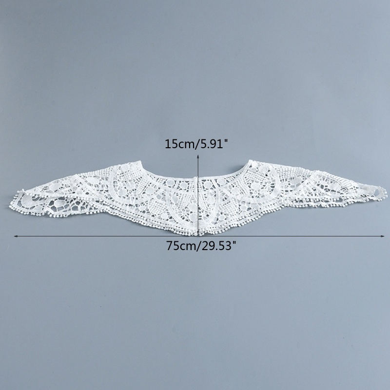 Miếng Vải Thêu Vá Cổ Áo Đầm Cưới DIY