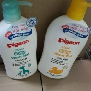 Tắm gội pigeon cho bé chai 700ml mẫu mới