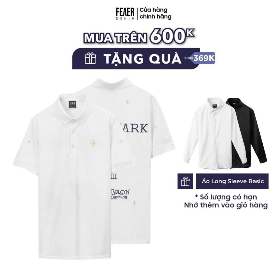 Áo thun Polo nam cổ bẻ Feaer vải 100% Cotton thấm hút,thoáng mát,bền bỉ feaer Prince KING