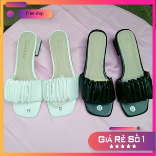 dép lê nữ quai ngang nhũn xinh giá rẻ