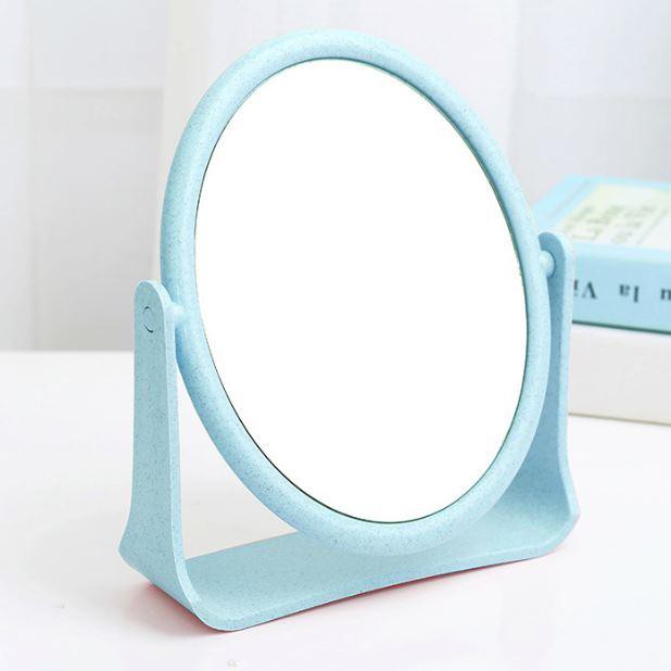 Gương để bàn mỹ phẩm gương xoay 360 độ G35 gương trang điểm loại to