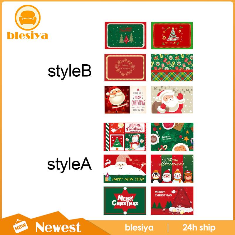 Set 6 Tấm Lót Bàn Ăn Cách Nhiệt Họa Tiết Giáng Sinh Trang Trí Nhà Bếp