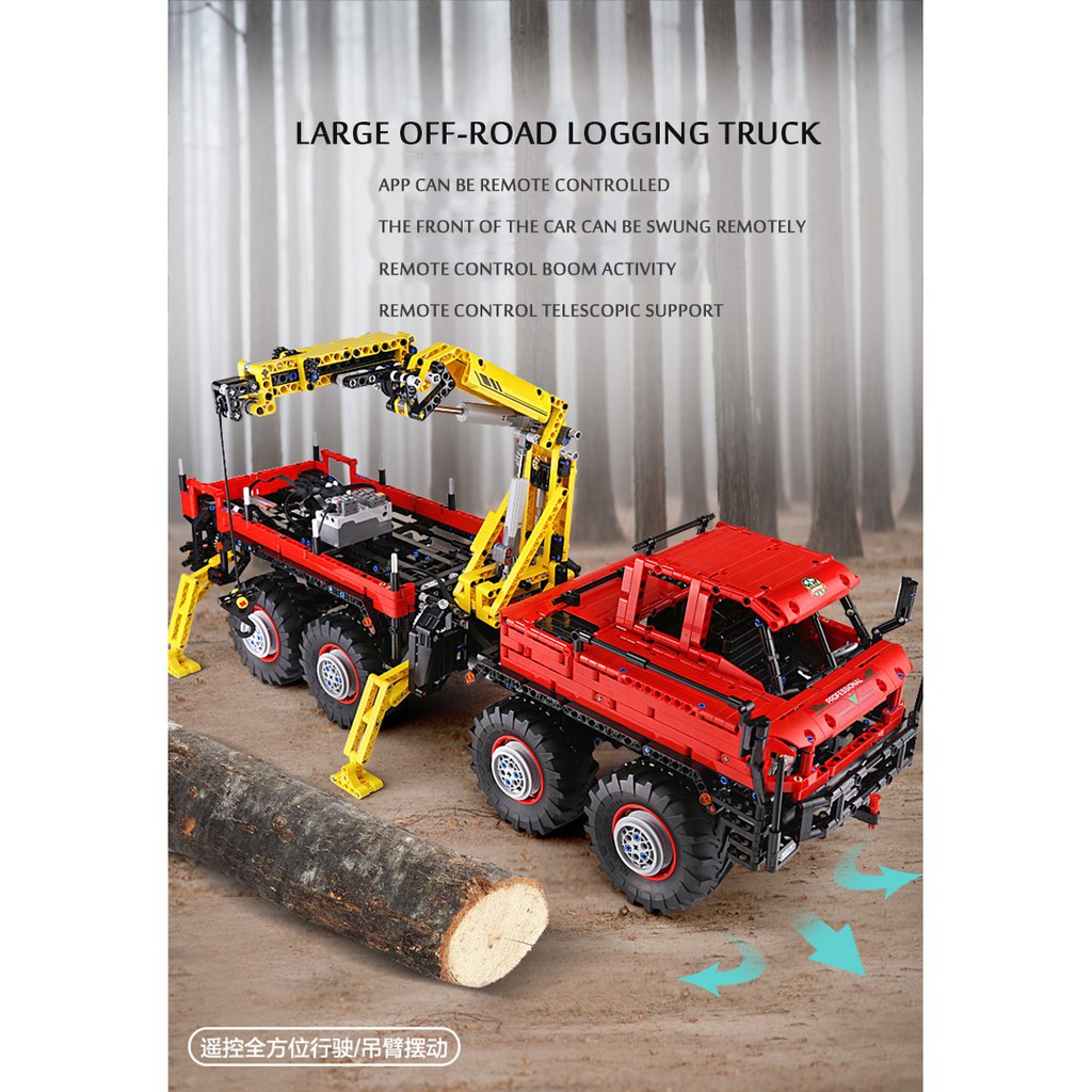 BỘ Lắp rápMô hình TECHNIC Mould king 13146 RC Technic Articulated 8×8 Off-road truck MOC-15805 điều khiển từ xa