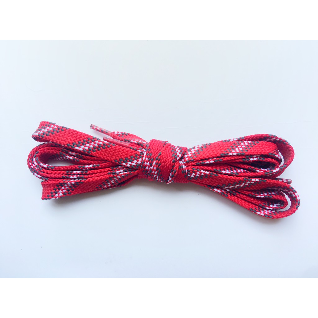 Dây giày sneaker thể thao bản dẹt họa tiết nhiều màu