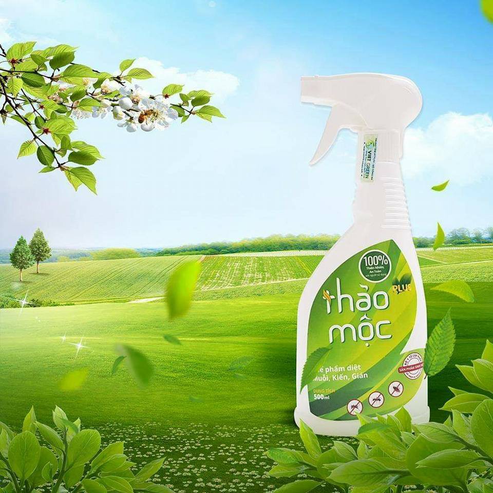 Thảo Mộc Plus - Bình Xịt Kiến, Gián Oragnic 500ml