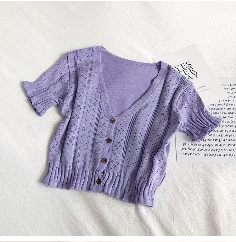 Short neckline T-shirt short neckline stitch welding | BigBuy360 - bigbuy360.vn