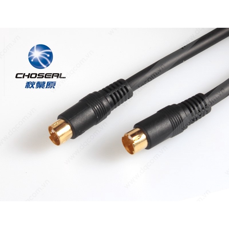 Cáp S-Video 5m Choseal kết nối máy siêu âm, máy nội soi, thiết bị y tế, thiết bị truyền hình hội nghị