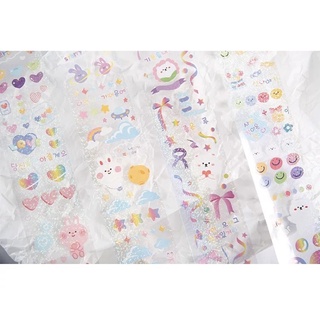 Dải sticker gấu thỏ cute