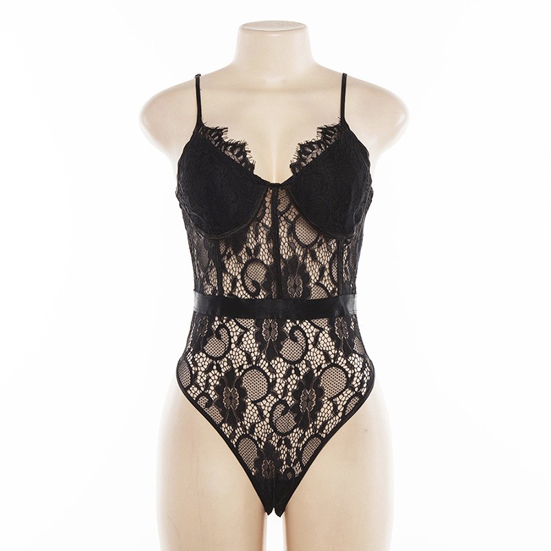 Đồ ngủ nữ Sexy Jumsuit ren quyến rũ FREE SHIP Áo bodysuit 2 dây