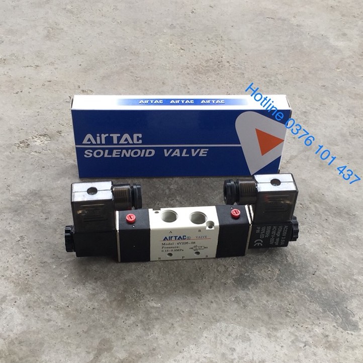 Van điện từ khí nén AIRTAC 4V210-08, 4V310-10, 4V410-15, 3V210-08, 4V220-08, 2V025-08, 4V320-10, 4V110-06, 4V230C-08