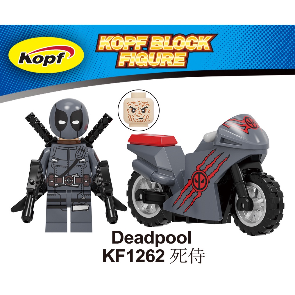 Bộ Sưu Tập Lắp Ráp Lego Nhân Vật Siêu Anh Hùng Xe Máy Deadpool Cho Trẻ Em