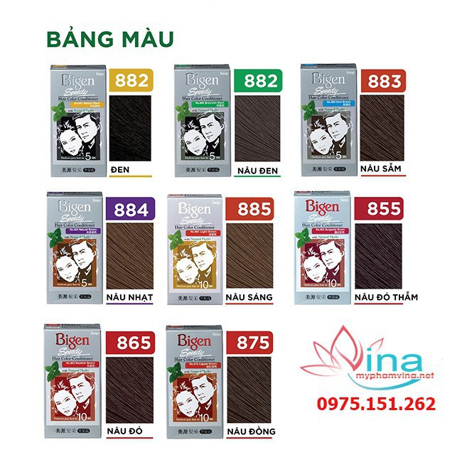 Thuốc nhuộm tóc ăn bạc Bigen Xám