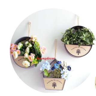 Giỏ hoa treo tường A483 (không gồm hoa)