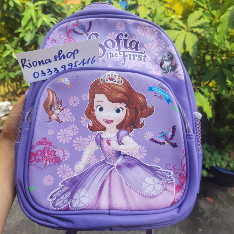 Balo cho bé mẫu giáo mầm non cho đi học cặp trẻ em bé trai gái hoạt hình chú chó cứu hộ, công chúá elsa pony Rionashop