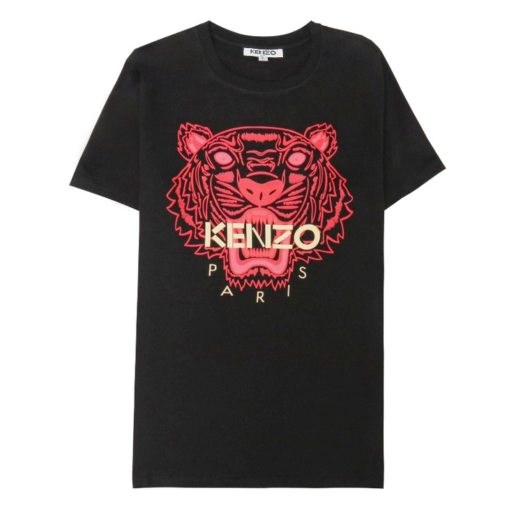 Kenzo Áo Thun cotton Ngắn Tay In Họa Tiết Thời Trang Cá Tính Cho Nam Nữ