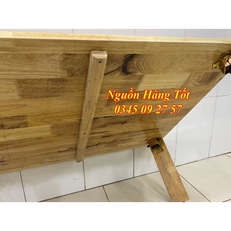 Bàn Trà Bệt 80x60cm Kiểu Nhật Tatami - Gỗ Cao Su Chân Xếp Gọn