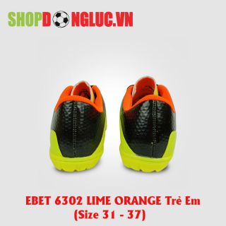 GIÀY ĐÁ BÓNG TRẺ EM EBET 6302 Lime/Orange