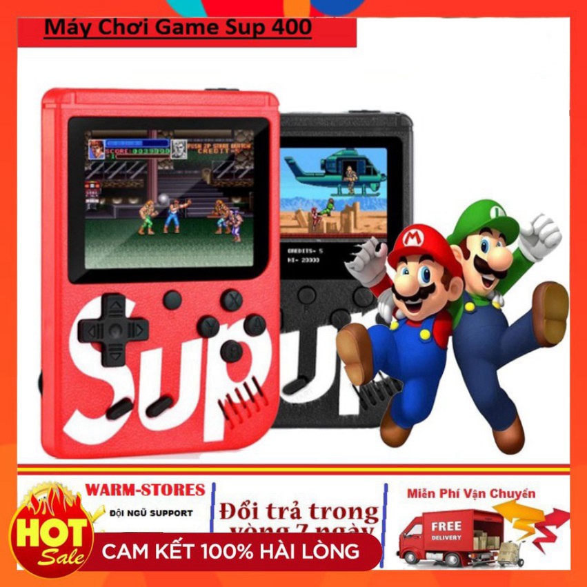 Máy Chơi Game SUP400 Cầm Tay G1 Plus - HƠN 400 TRÒ CHƠI(kèm tay cầm 2 người chơi)