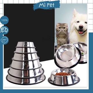 Bát chén đựng thức ăn cho chó mèo chất liệu inox chống gỉ, chống trơn trượt