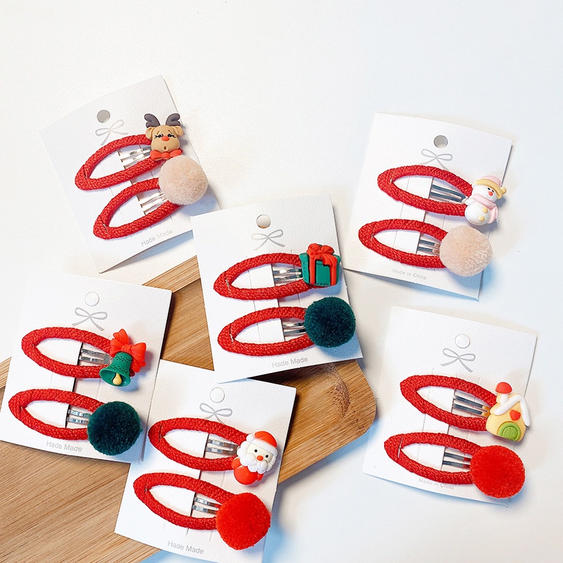 Set 2 kẹp tóc nhựa nhiều màu sắc đầy cá tính