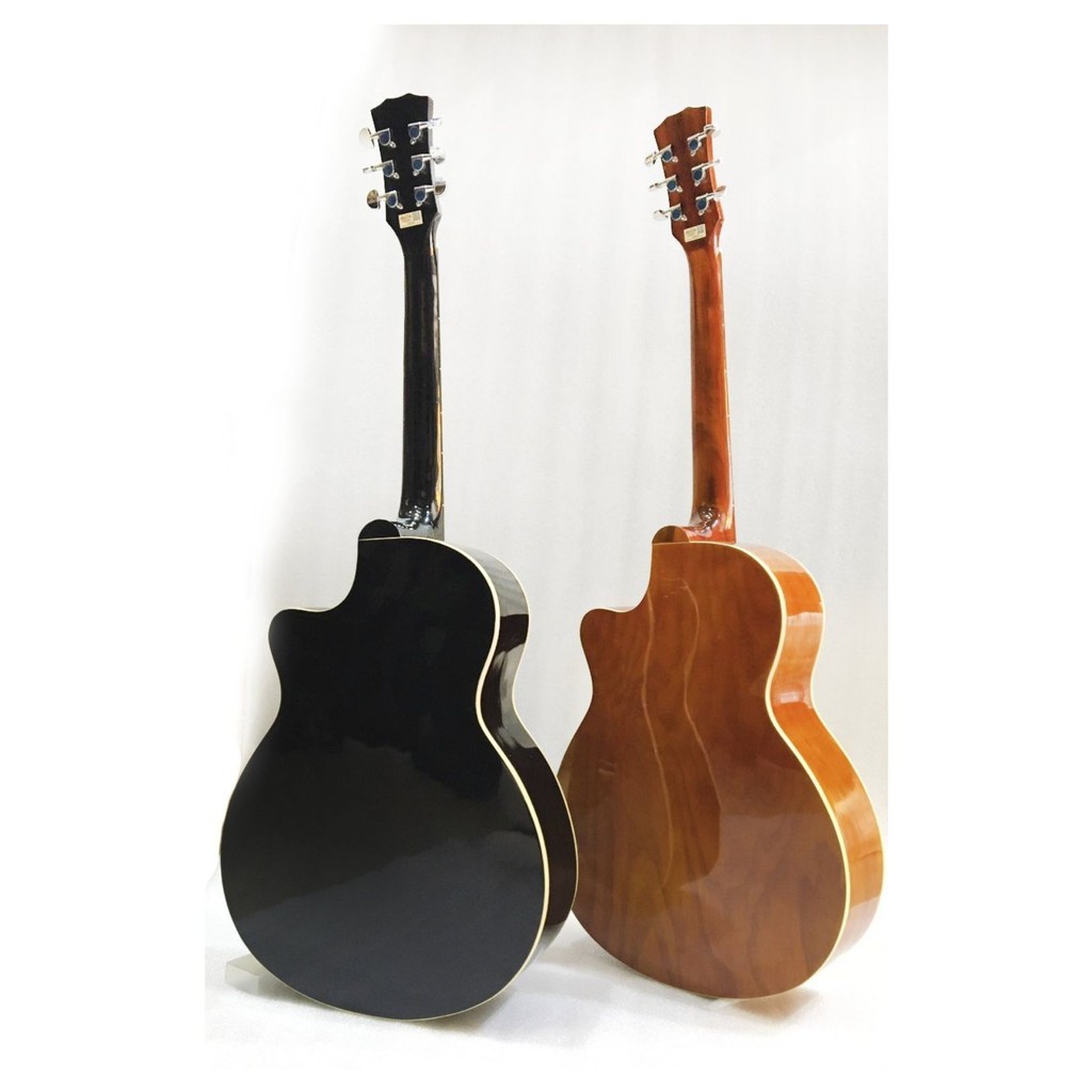 đàn guitar acoustic giá rẻ gỗ thịt, có ty, khóa đúc cho người mới tập mã ESAC18