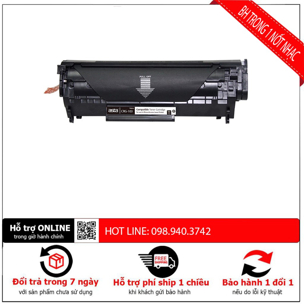 [BH ĐẾN GIỌT MỰC CUỐI CÙNG] Thay hộp mực 12A CARTRIDGE 103/303/703 dùng cho Canon LBP 2900/3000 chất lượng tạo niềm tin