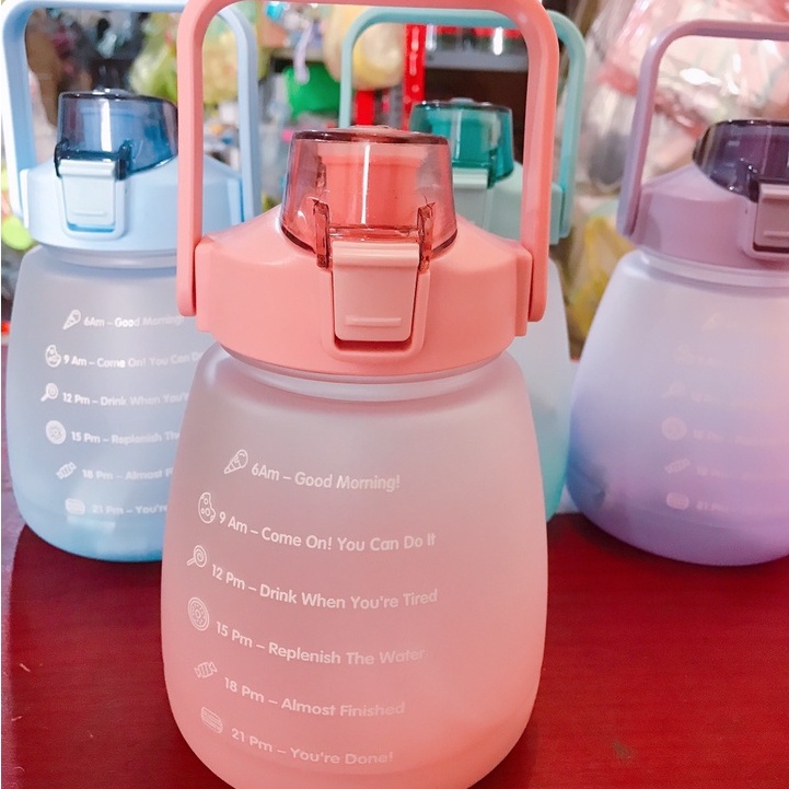 BÌNH ĐỰNG NƯỚC DUNG TÍCH 1300ML KÈM STICKER SIÊU DỄ THƯƠNG