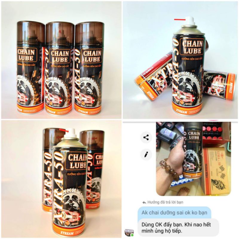 Chai Xịt Bôi Trơn, Bảo Dưỡng Sên/ Xích Không Văng Xtra-50