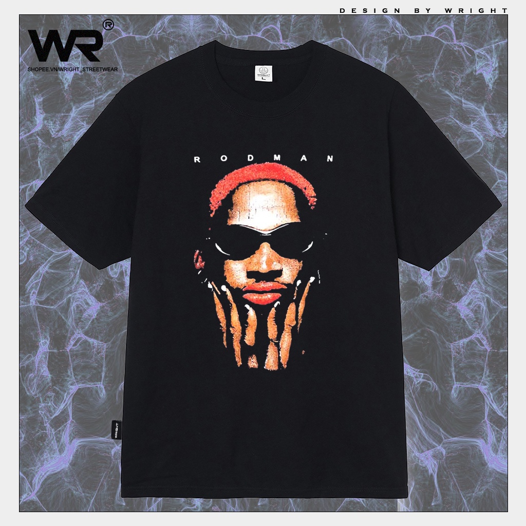 Áo thun Dennis Rodman Band Tee wright hiphop rap rapper cotton phong cách âu mỹ