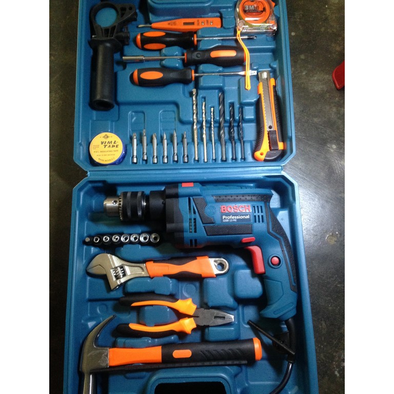 VALI MÁY KHOAN BOSCH 1700W RẤT MẠNH ĐẦY ĐỦ ĐỒ NGHỀ