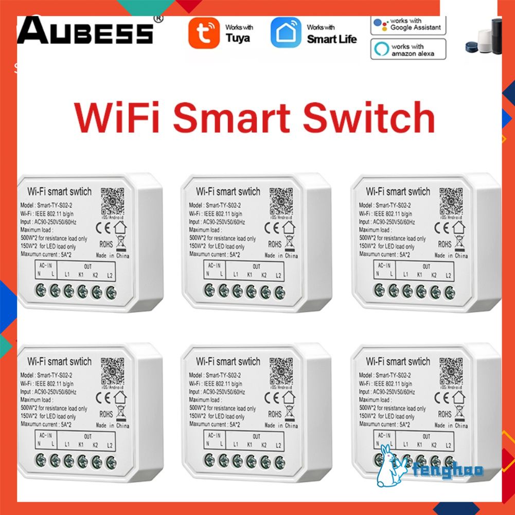 Tuya Công Tắc Thông Minh Mini Diy Module Wifi 1/2 Băng Đảng Google Home
