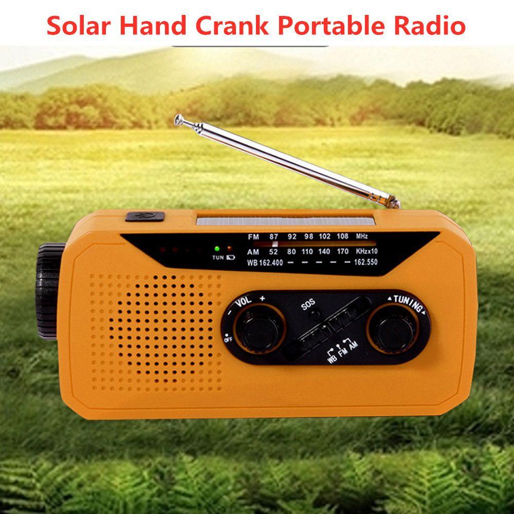Đèn Pin MYRONGVN 2000mAh Sử Dụng Năng Lượng Mặt Trời FM Radio Không Dây Bluetooth