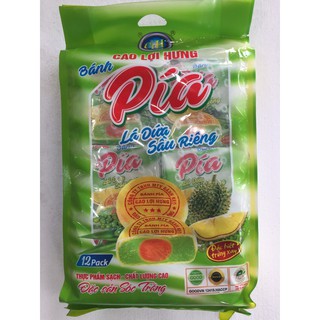 Bánh pía lá dứa sầu riêng (12 gói)