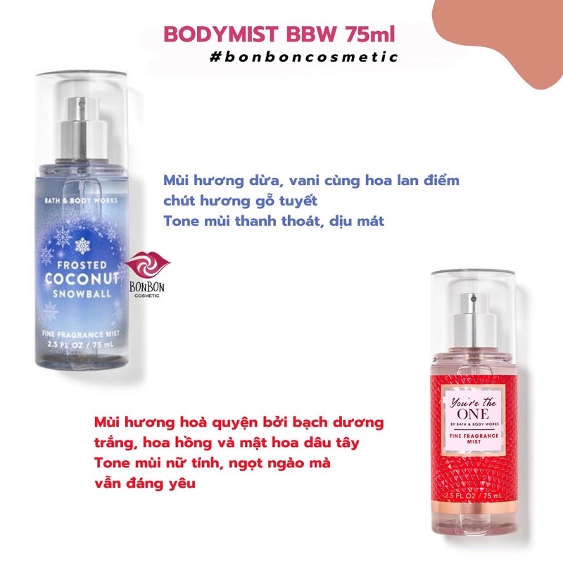 Xịt thơm toàn thân BODY MIST Bathnbodyworks