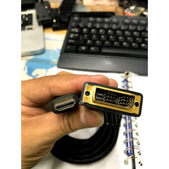 Cáp chuyển DVI sang HDMI dài 1,8m màu trắng chính hãng