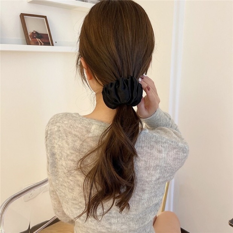 Kẹp búi tóc, Chun kẹp tóc hình tổ chim Scrunchies thời trang phong cách Hàn Quốc