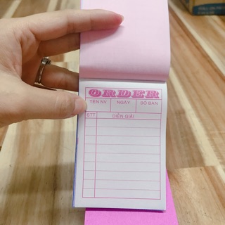 Sổ oder in sẵn 2 liên